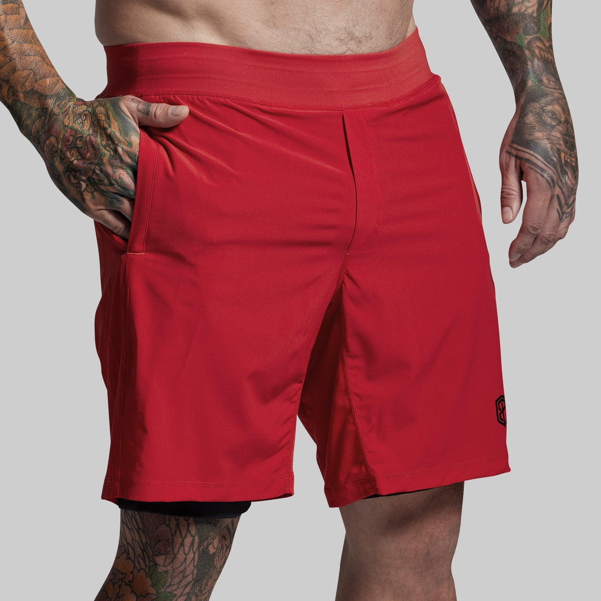 Versatile Short w/ Compression 9" (Adrenaline)