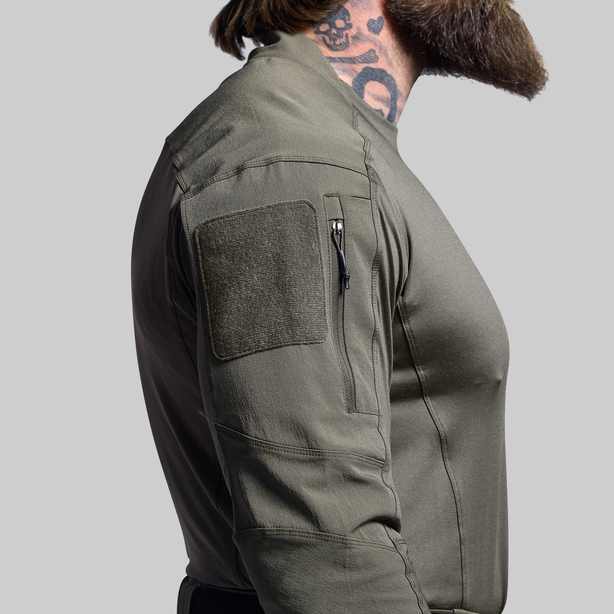 Long Sleeve Op Top (Ranger Green)