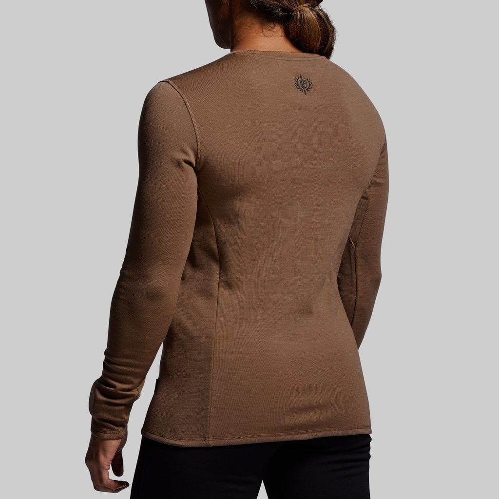 Women's Ridgeline Merino Thermal Top 240 (Coyote Brown)