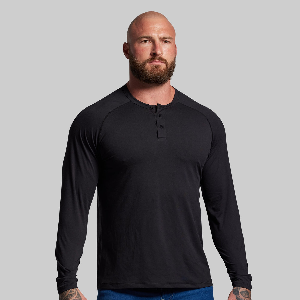 BP Premium Basic Henley (Black)