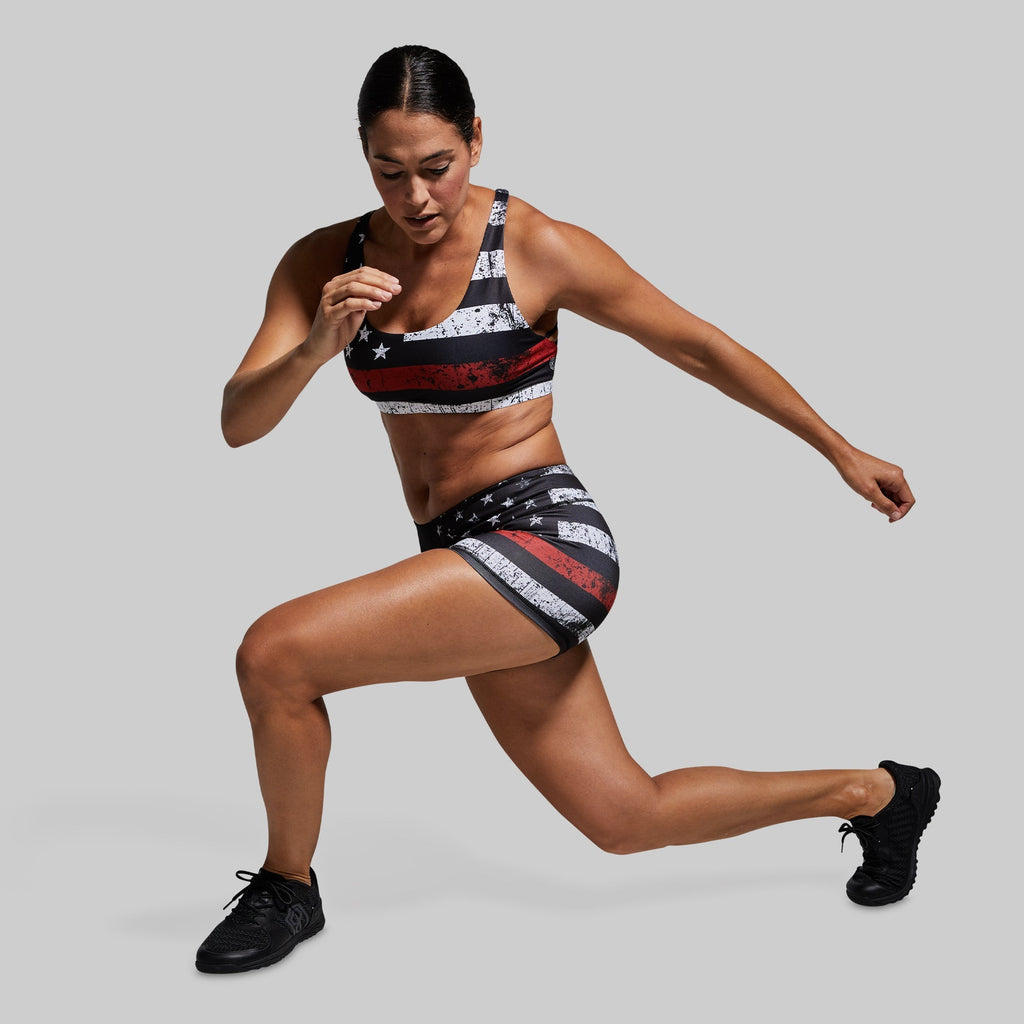 Double Take Original Booty Short (Thin Red Line)