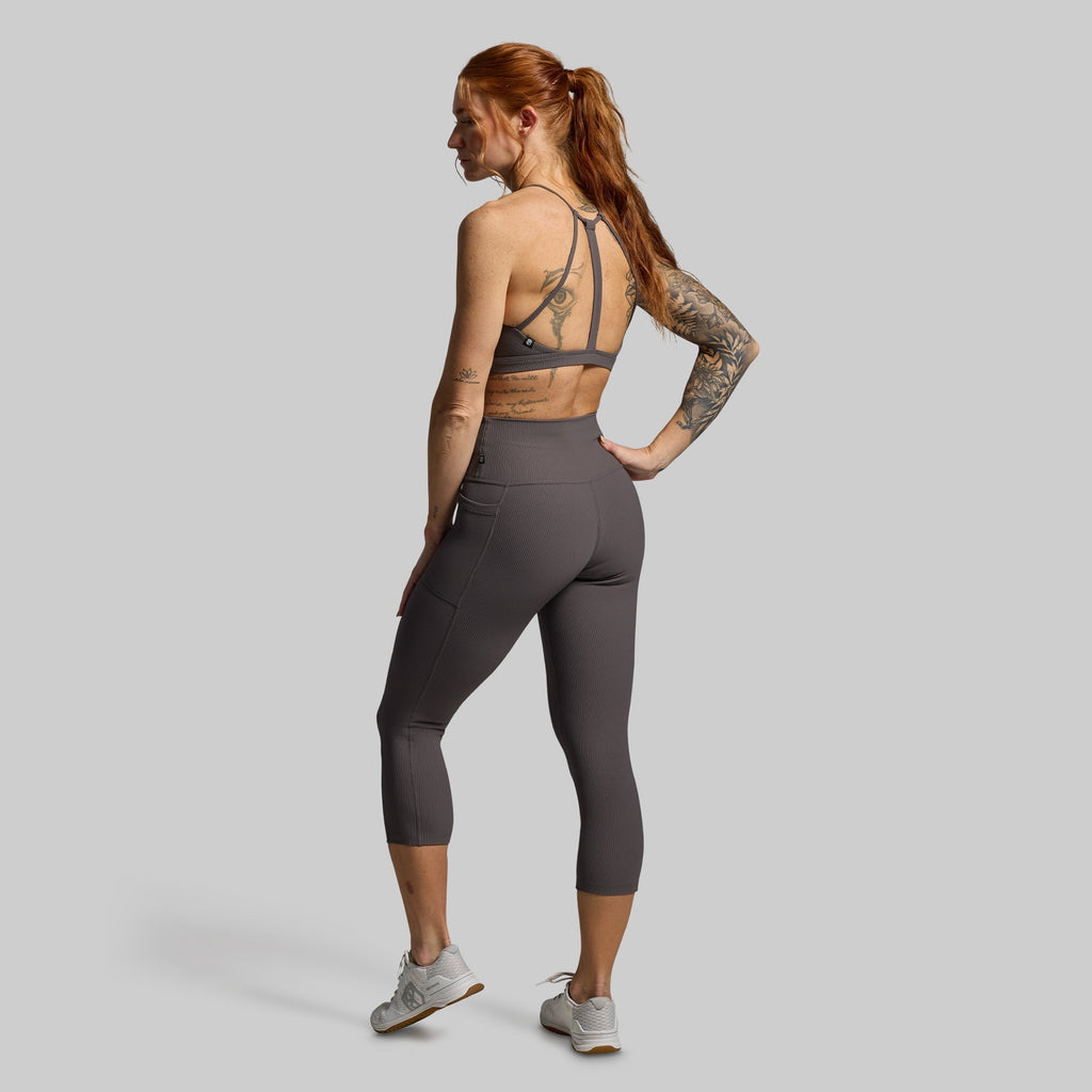 All or Nothing Capri w/ Pockets (Dark Grey)