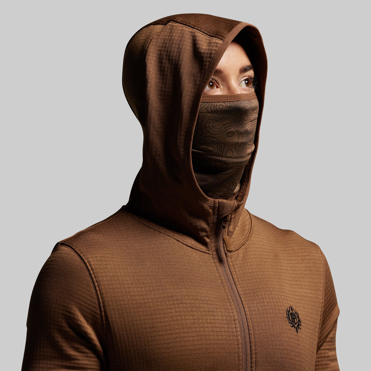 Women's Quiver Full Zip Hoodie 2.0 (Coyote Brown)