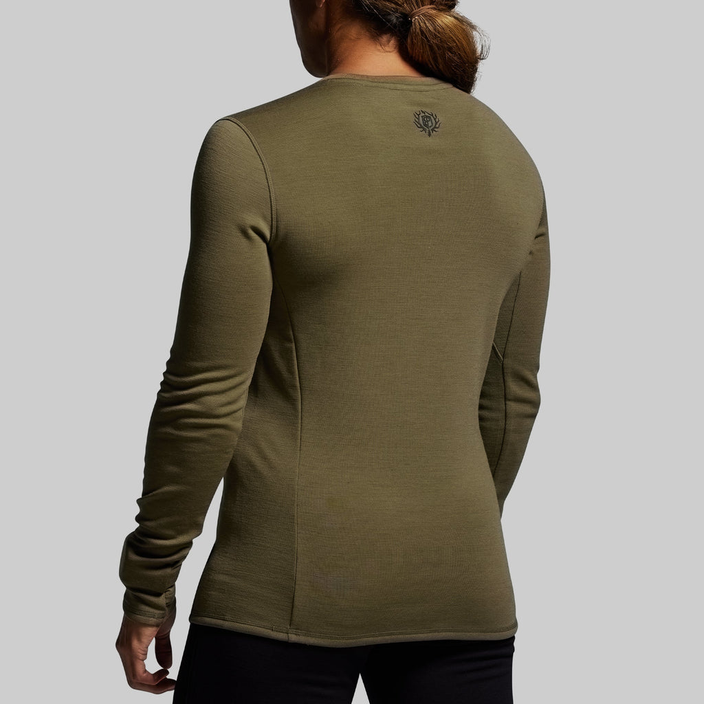 Women's Ridgeline Merino Thermal Top 240 (OD Green)
