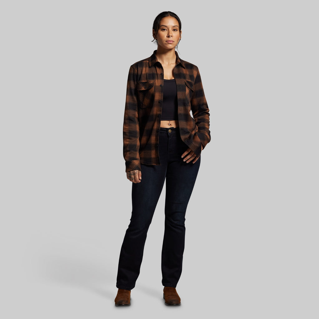 Woodsman Stretchy Flannel (Coyote Brown/Black)