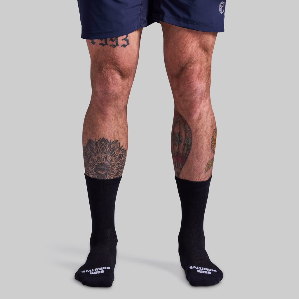 Performance Crew Sock 2-Pack (Black/White)
