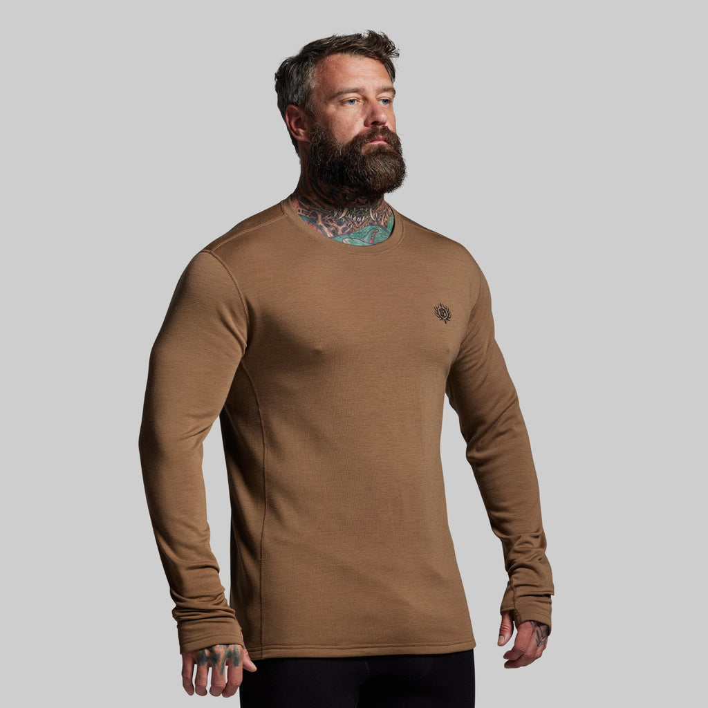Ridgeline Merino Thermal Top 240 (Coyote Brown)