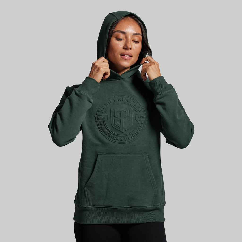 American Original Embossed Women's Unmatched Hoodie (Grove)