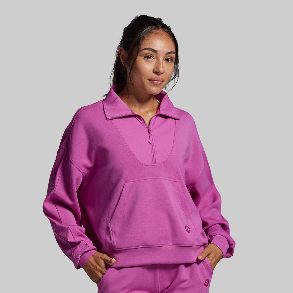 Lounge Lux Quarter Zip Pullover (Viola)