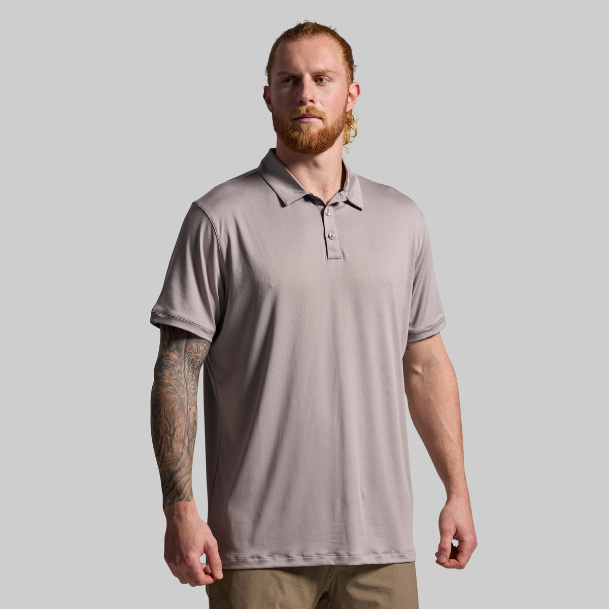 Athleisure Polo (Stone)