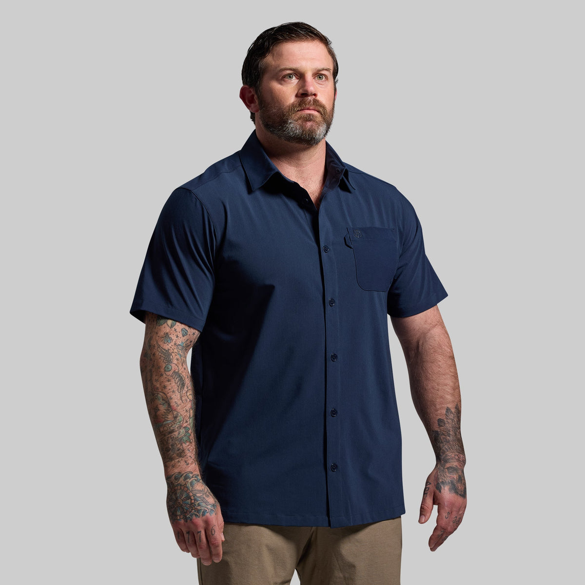 Voyager Button Up 2.0 (BP Navy)