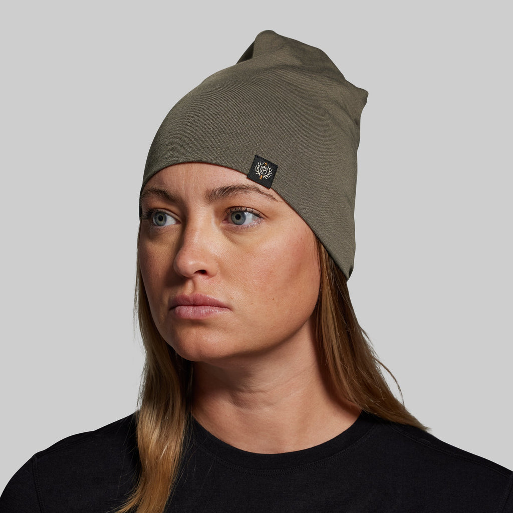 Ridgeline Merino Beanie 165 (OD Green)