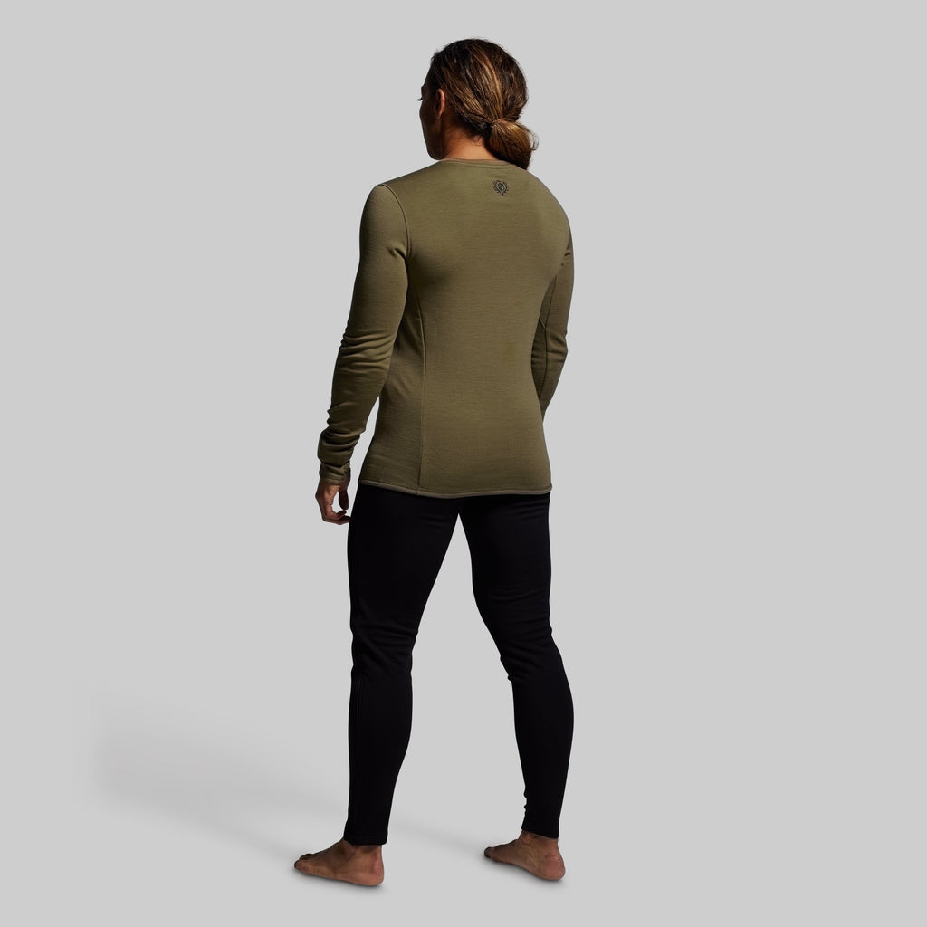Women's Ridgeline Merino Thermal Top 240 (OD Green)