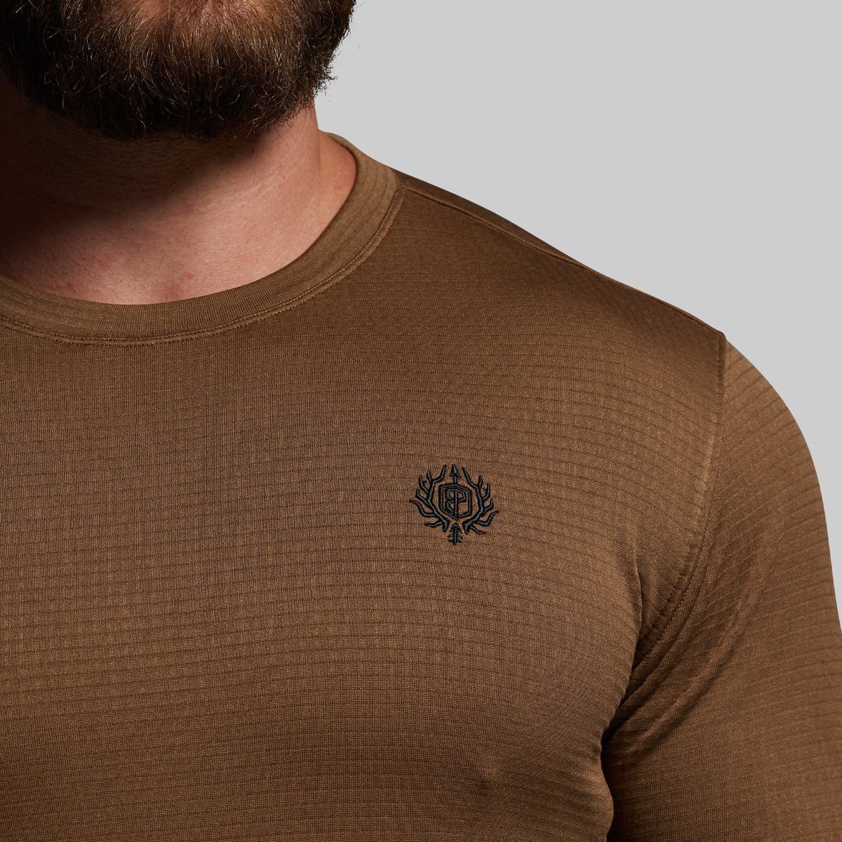 Quiver Grid Fleece Thermal Top (Coyote Brown)