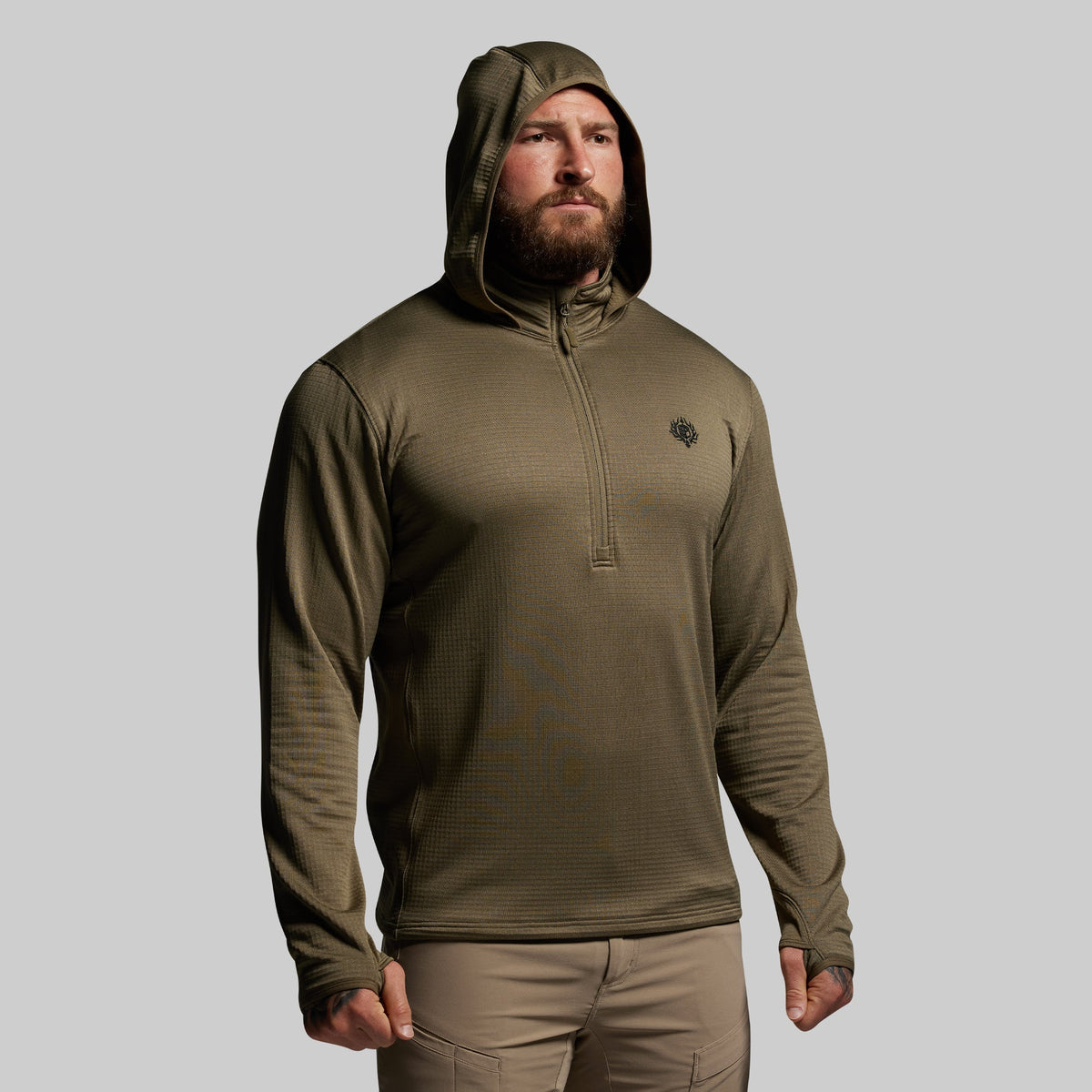 Quiver Half Zip Hoodie 2.0 (OD Green)