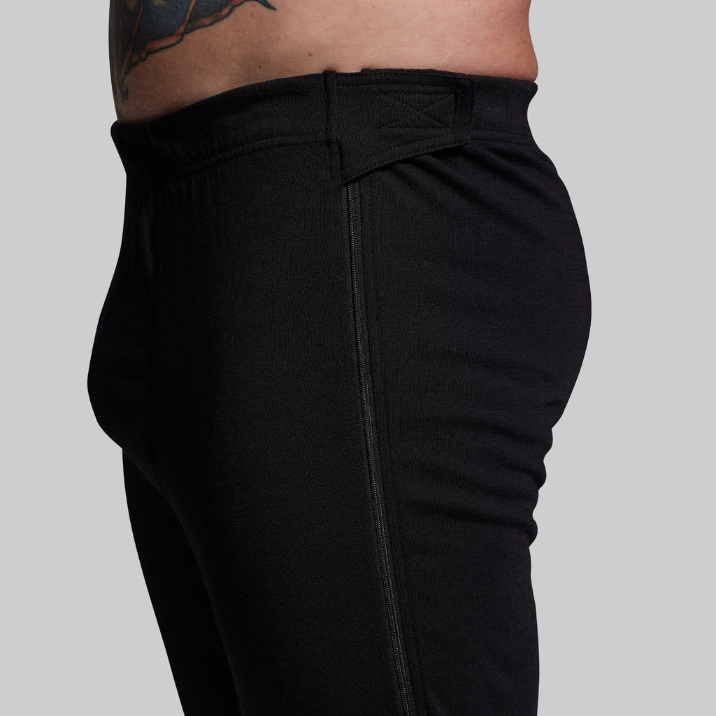 Ridgeline Merino Full Zip Bottom 165 (Black)