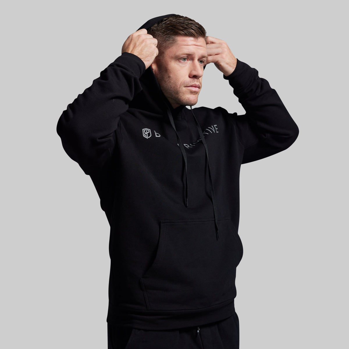 BP Classic Men's Unmatched Hoodie (Black)