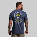 Don't Give Up The Ship Tee (Heather Navy)