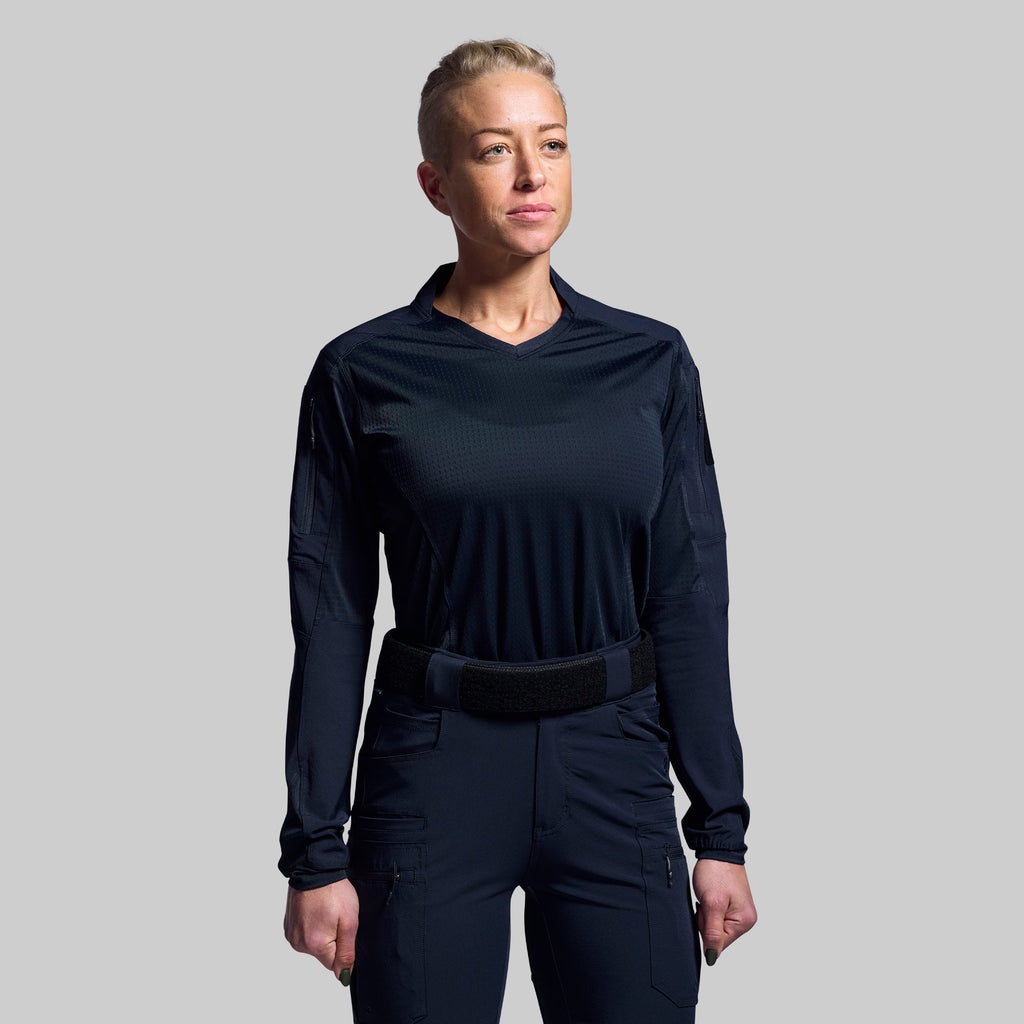 Women's Long Sleeve Op Top Pro (Police Blue)