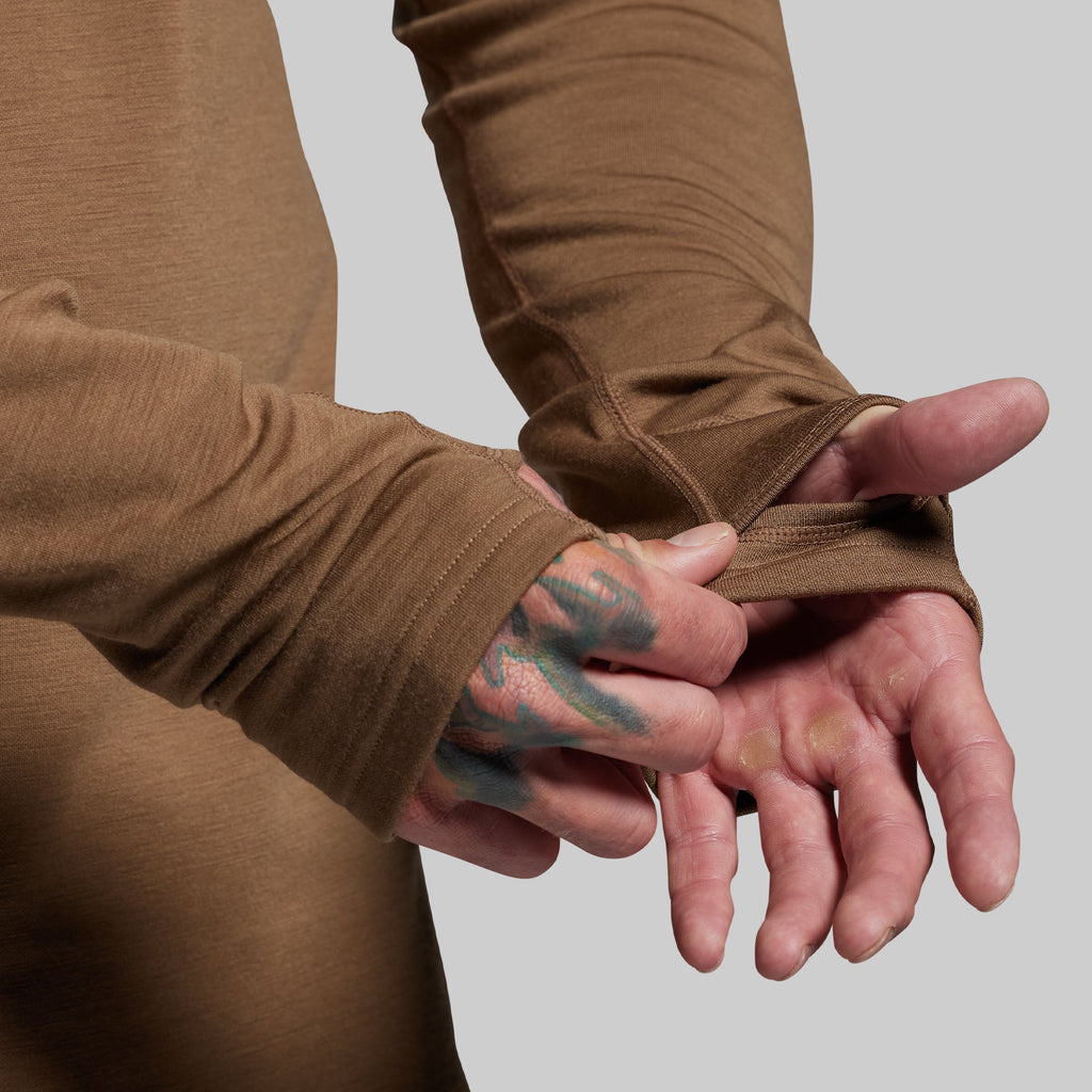 Ridgeline Merino Thermal Top 240 (Coyote Brown)