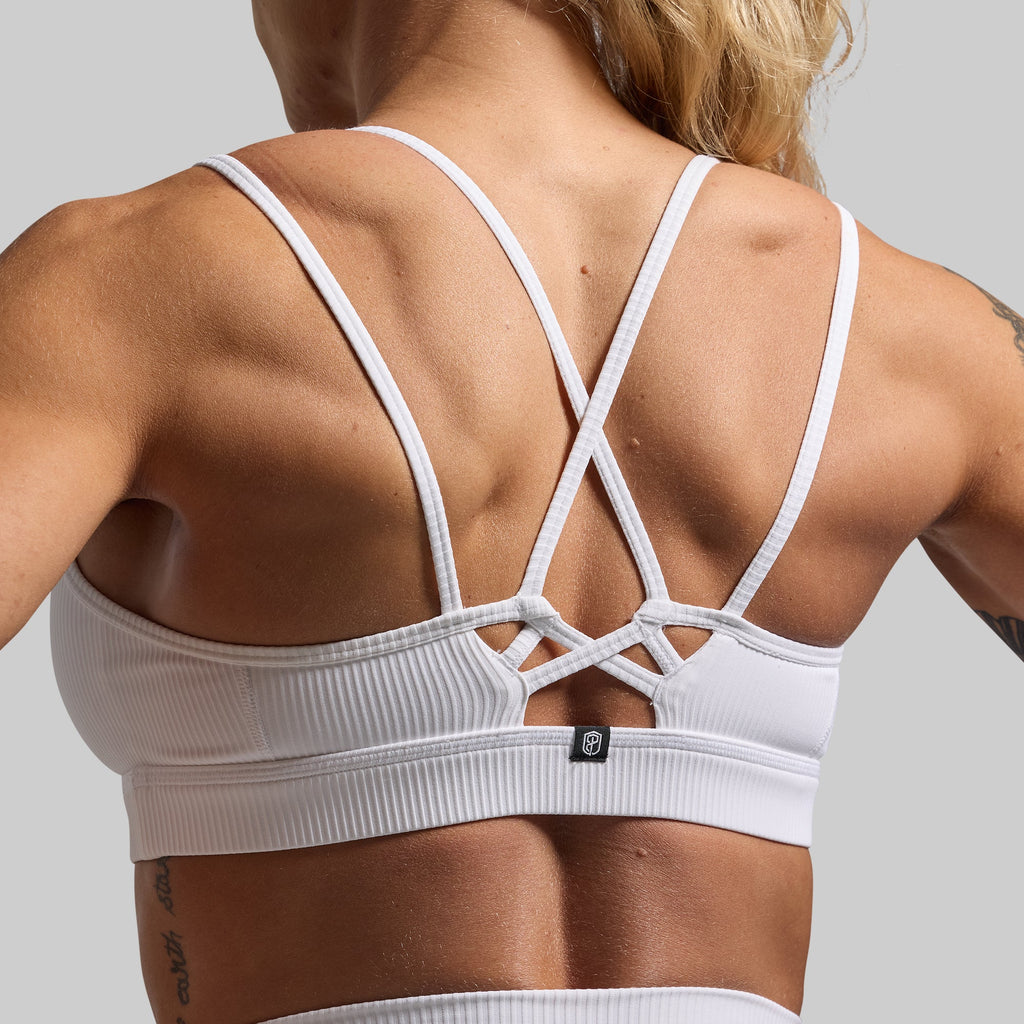 Lotus Sports Bra (White)
