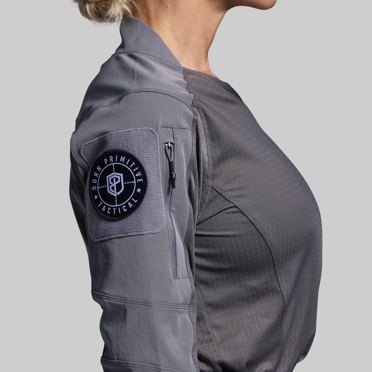 Women's Long Sleeve Op Top Pro (Wolf Grey)