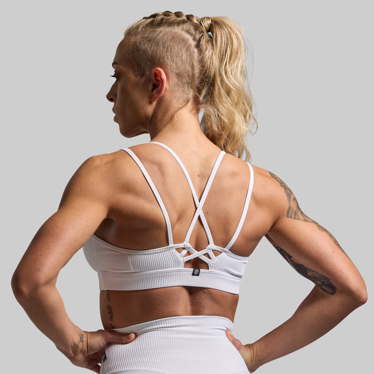 Lotus Sports Bra (White)