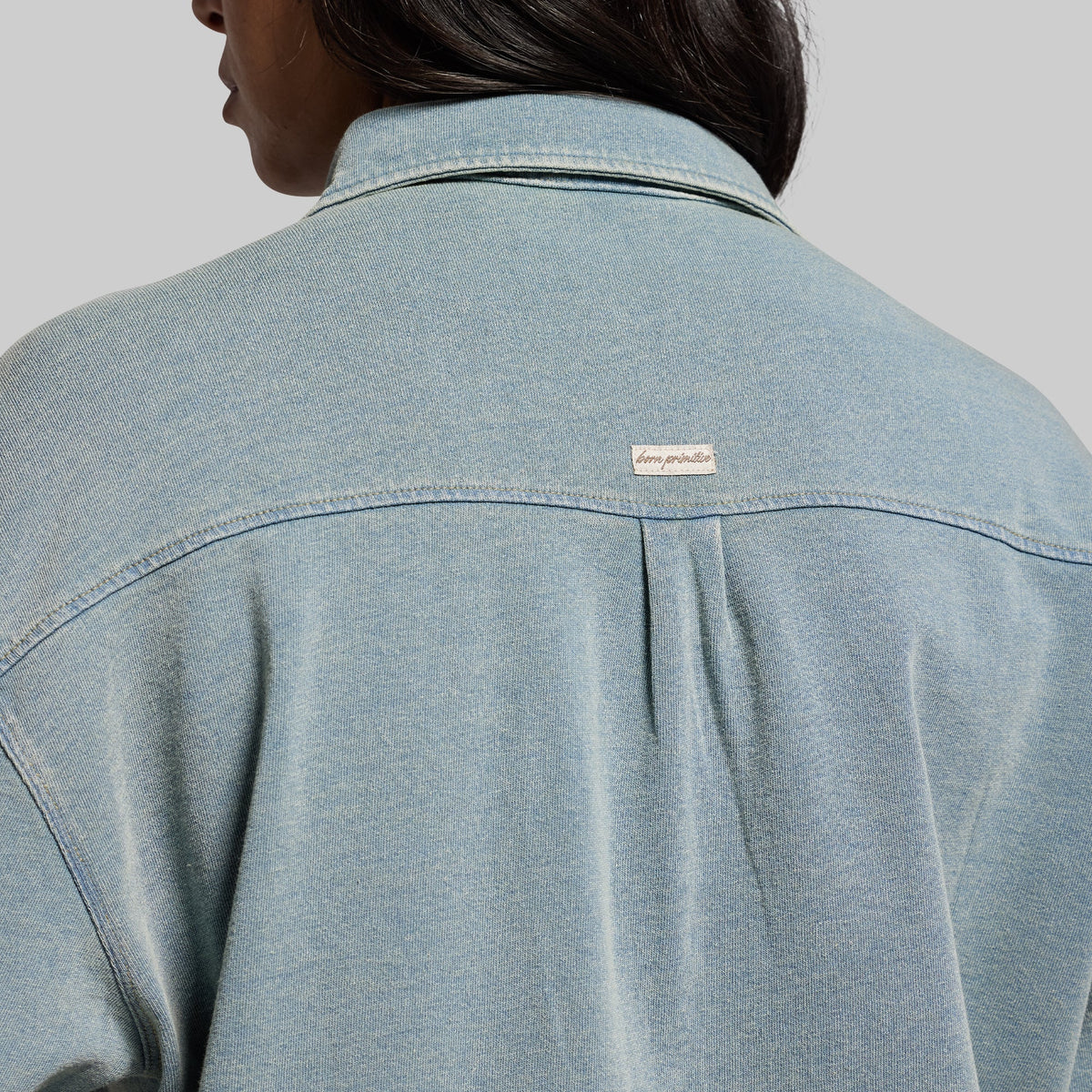 Women's Oversized Stretch Denim (Vintage Wash)
