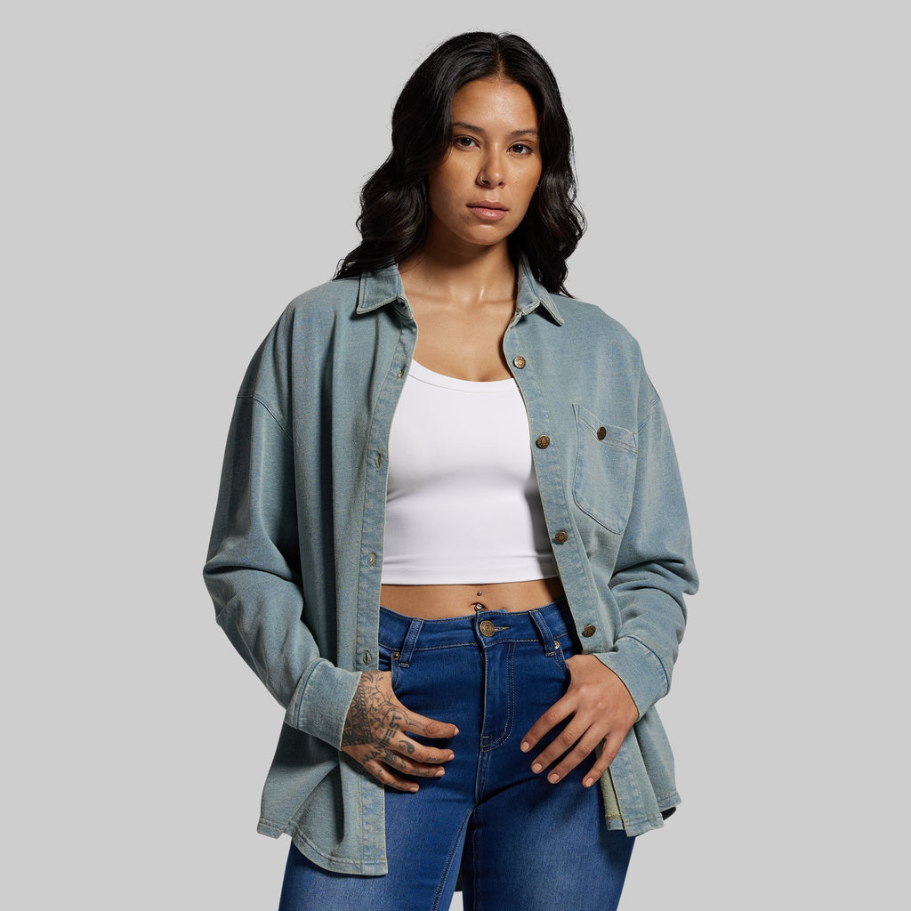 Women's Oversized Stretch Denim (Vintage Wash)