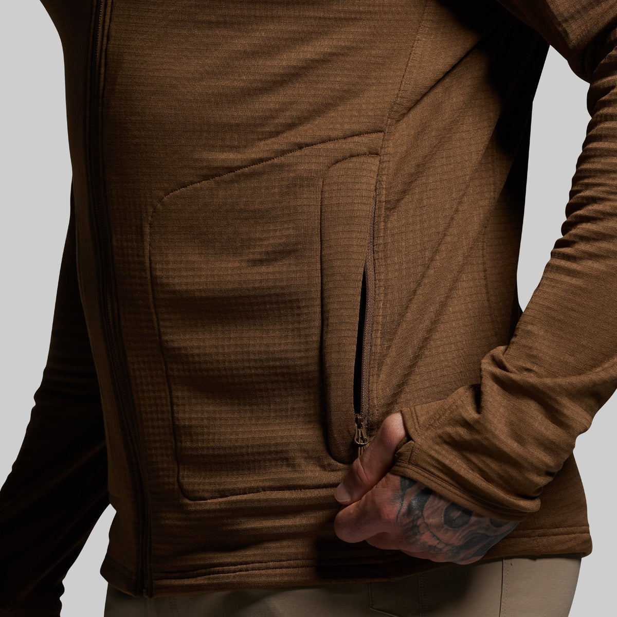 Quiver Full Zip Hoodie 2.0 (Coyote Brown)