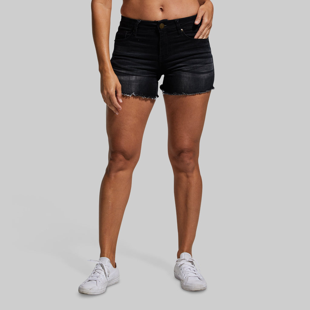 FLEX Stretchy Jean Short (Black)
