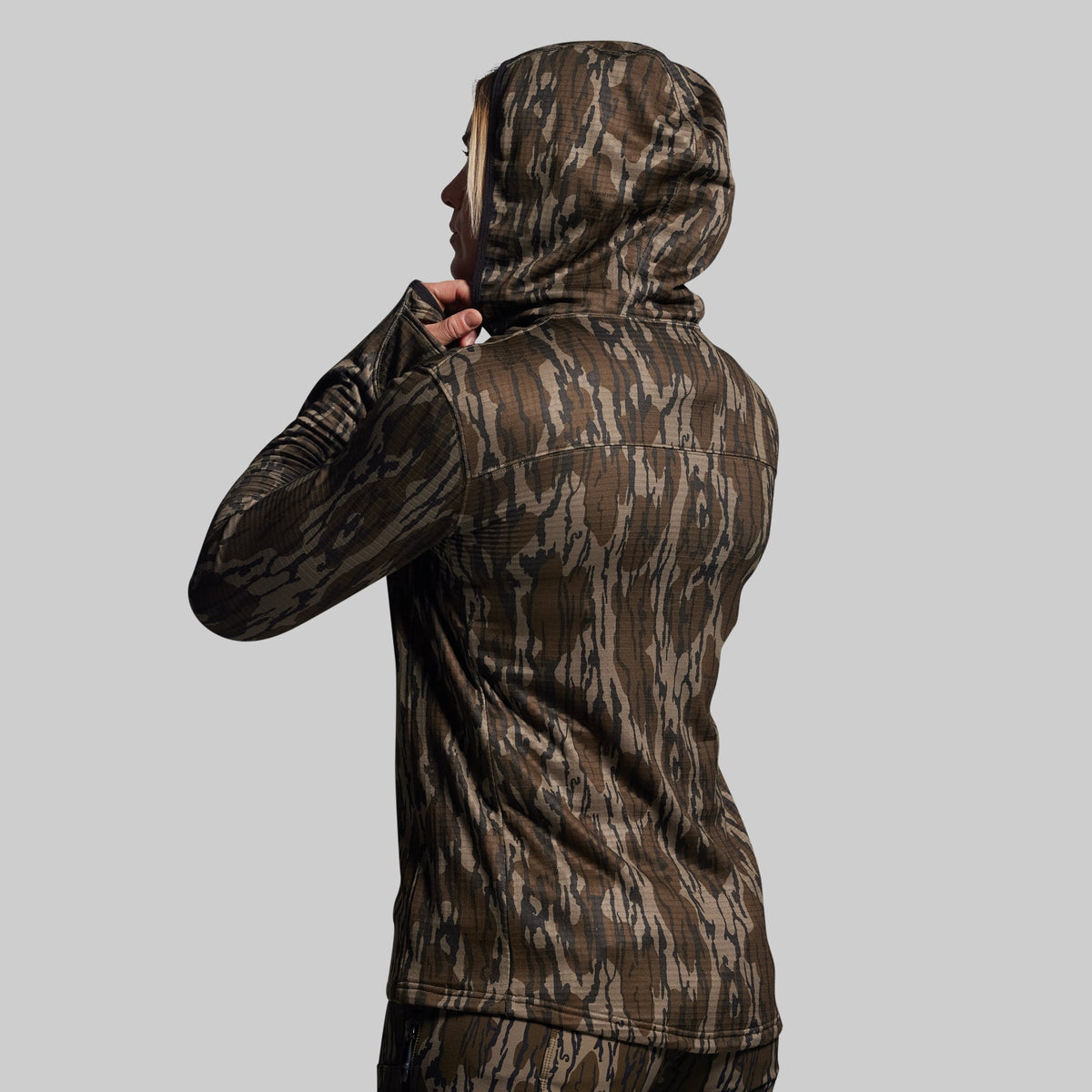 Women's Quiver Half Zip Hoodie 2.0 (Mossy Oak® Original Bottomland®)