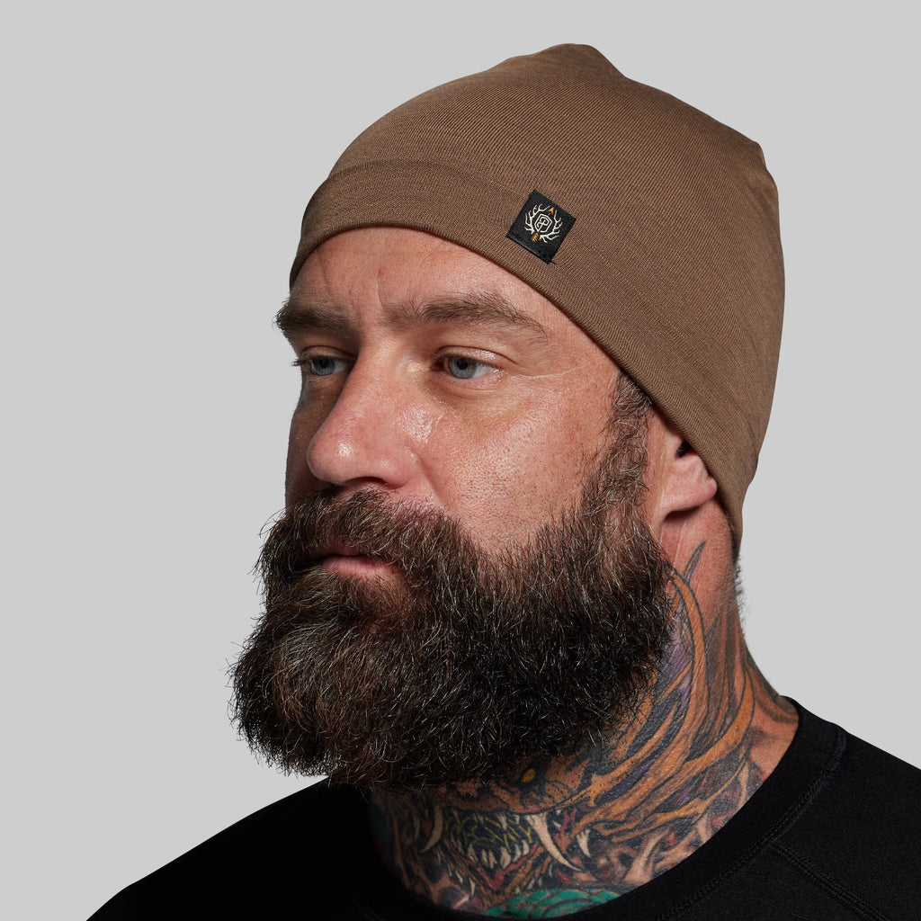 Ridgeline Merino Beanie 165 (Coyote Brown)