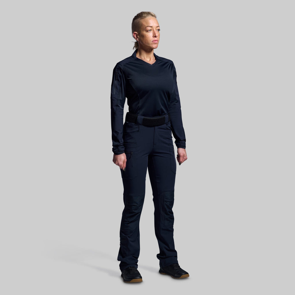 Women's Long Sleeve Op Top Pro (Police Blue)