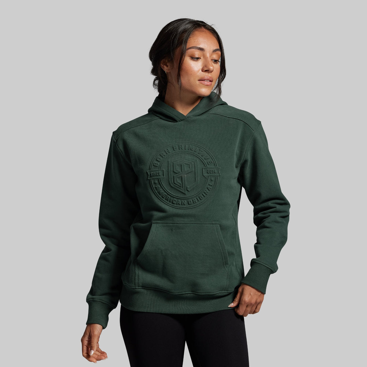 American Original Embossed Women's Unmatched Hoodie (Grove)