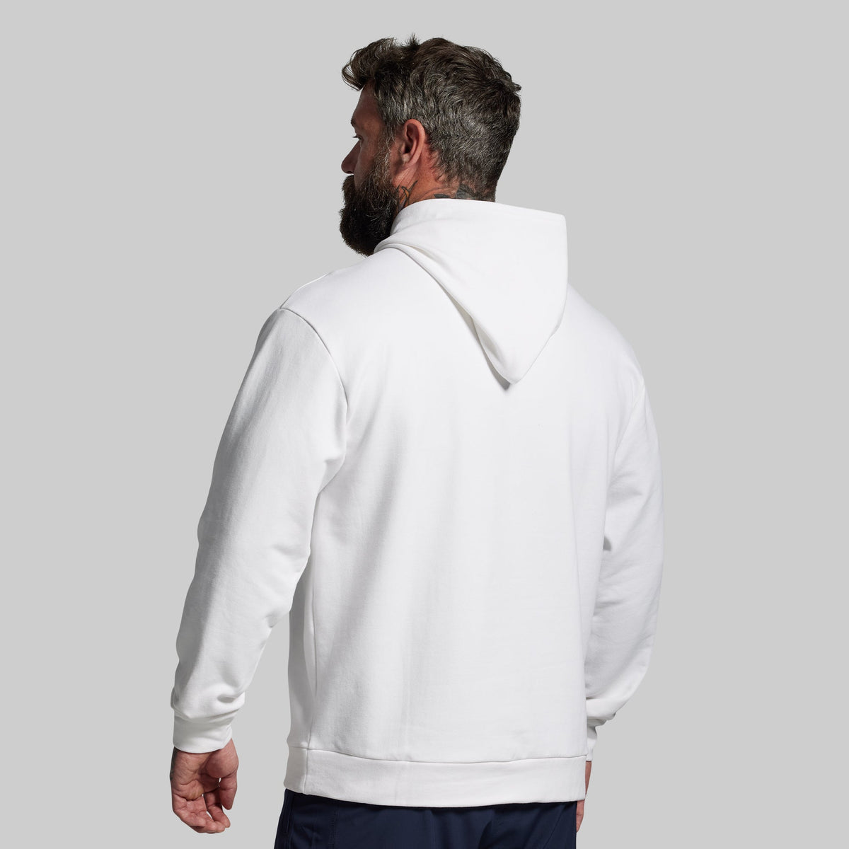 BP Classic Men's Unmatched Hoodie (White)