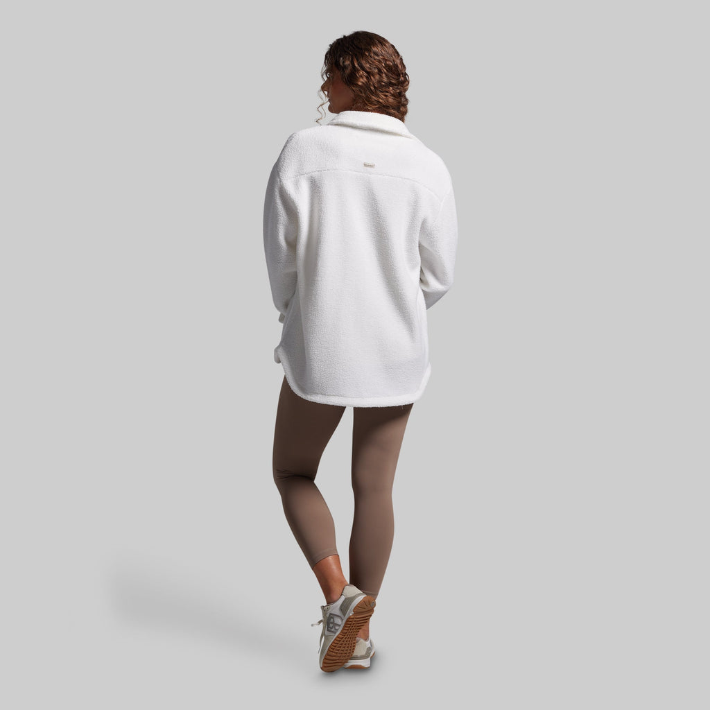 Between the Lines Fleece Jacket (Blanc)