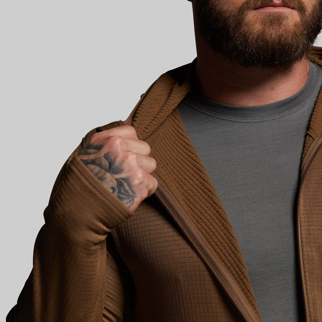 Quiver Full Zip Hoodie 2.0 (Coyote Brown)