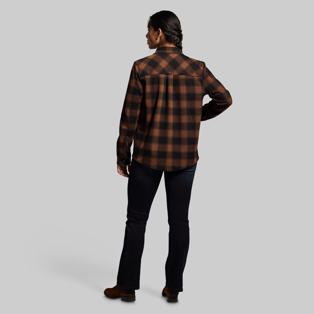 Woodsman Stretchy Flannel (Coyote Brown/Black)
