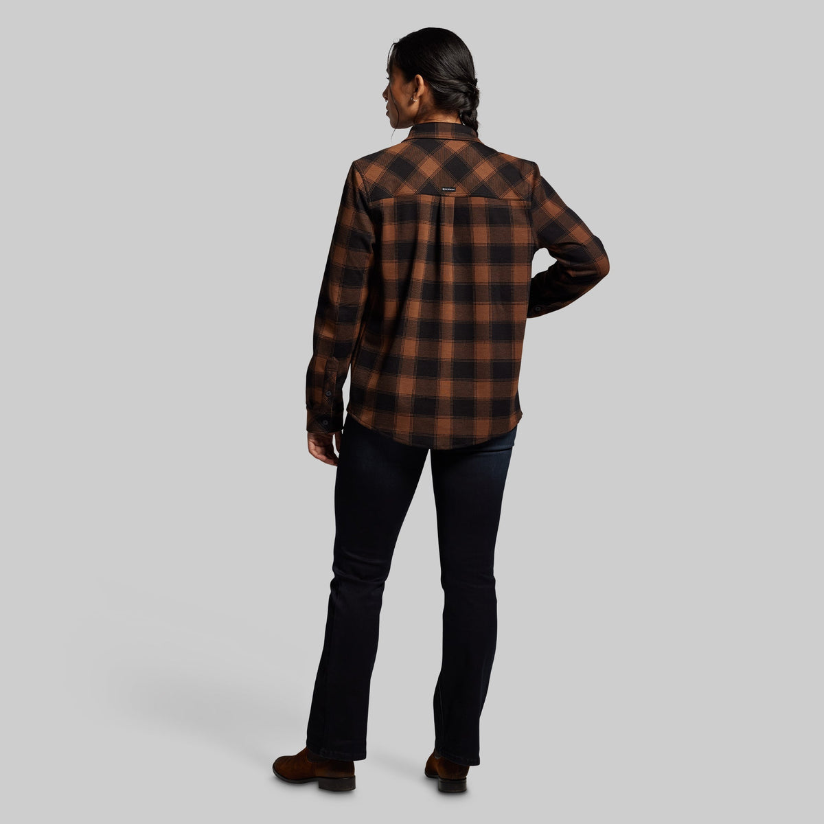 Woodsman Stretchy Flannel (Coyote Brown/Black)