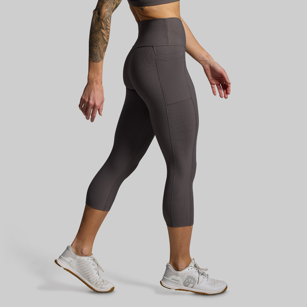 All or Nothing Capri w/ Pockets (Dark Grey)