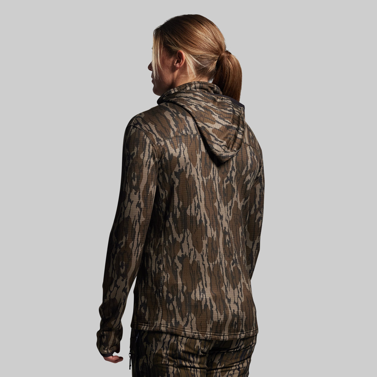 Women's Quiver Half Zip Hoodie 2.0 (Mossy Oak® Original Bottomland®)