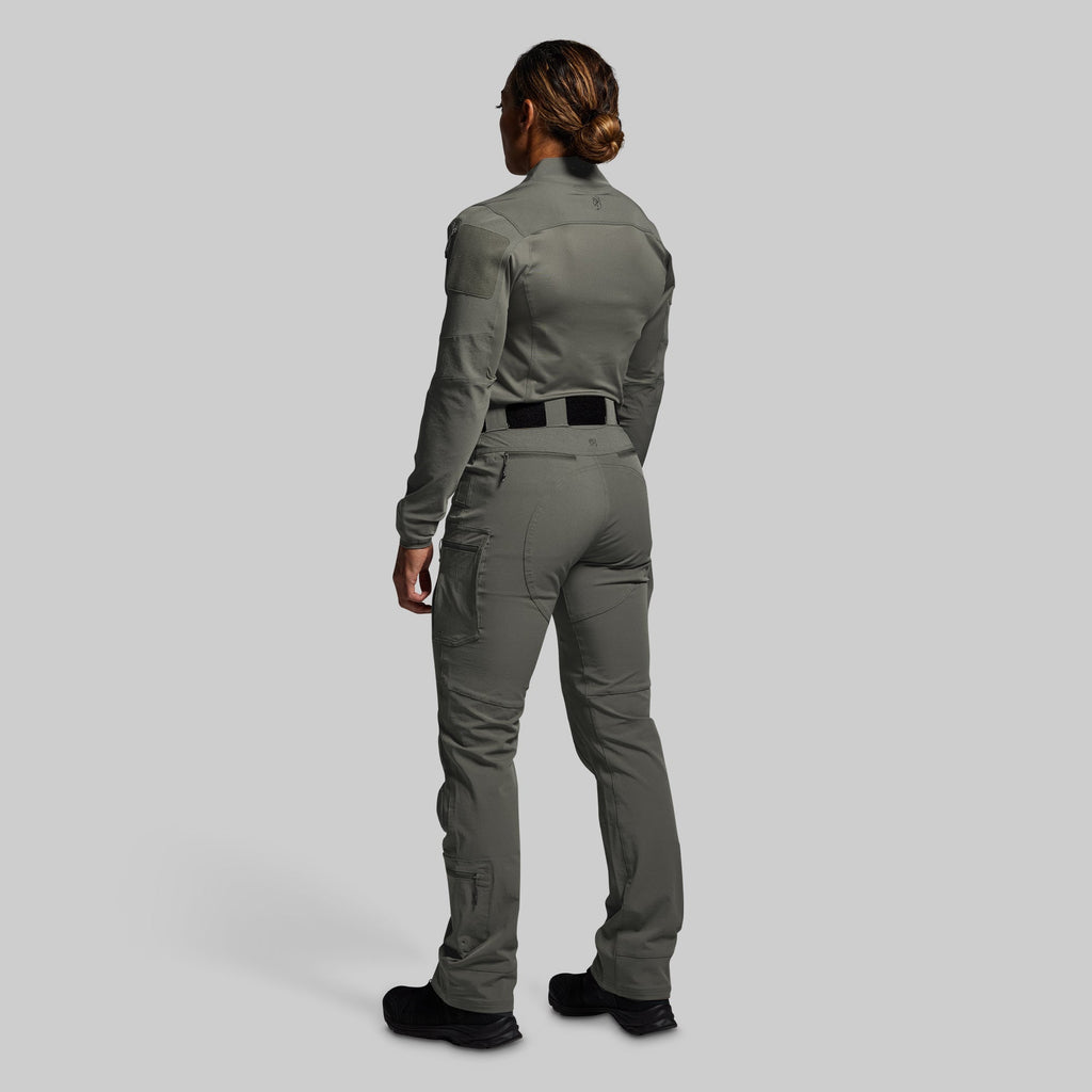 Women's Long Sleeve Op Top (Ranger Green)