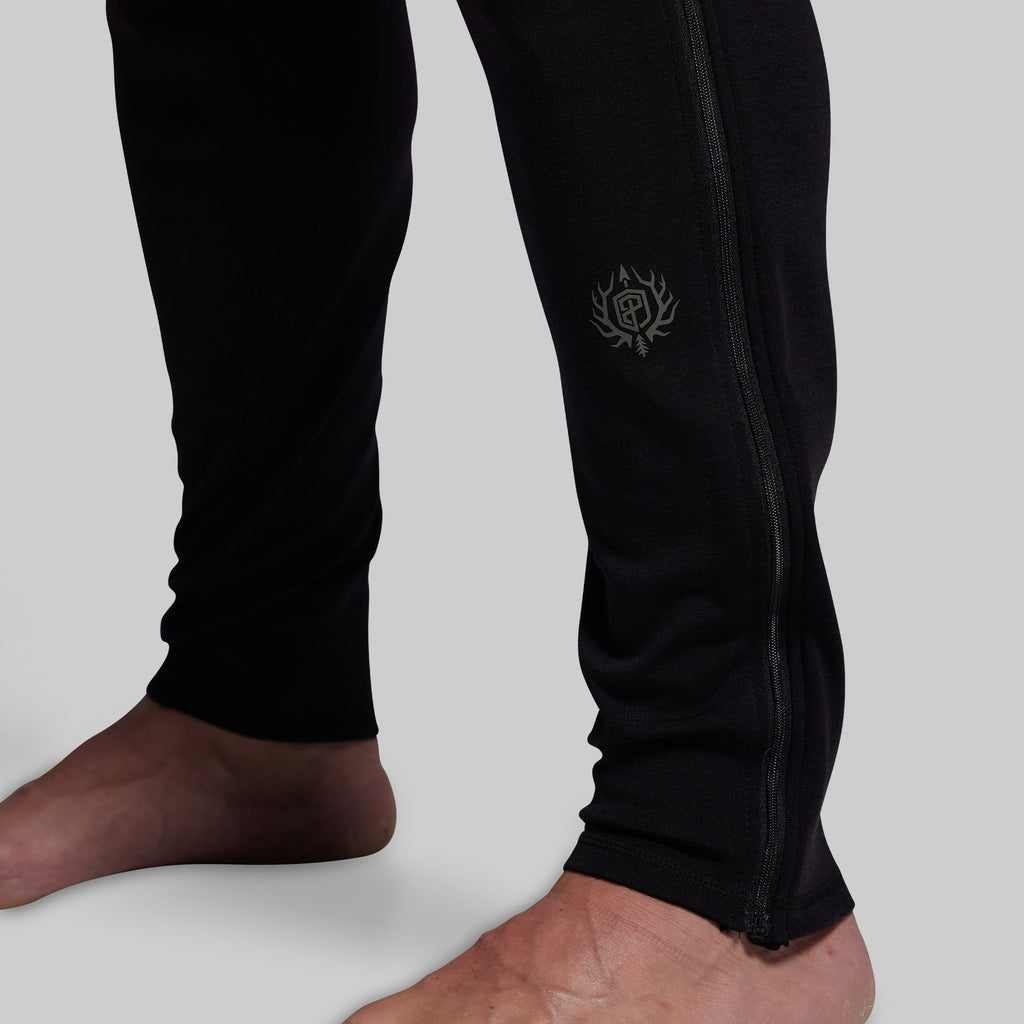 Ridgeline Merino Full Zip Bottom 240 (Black)