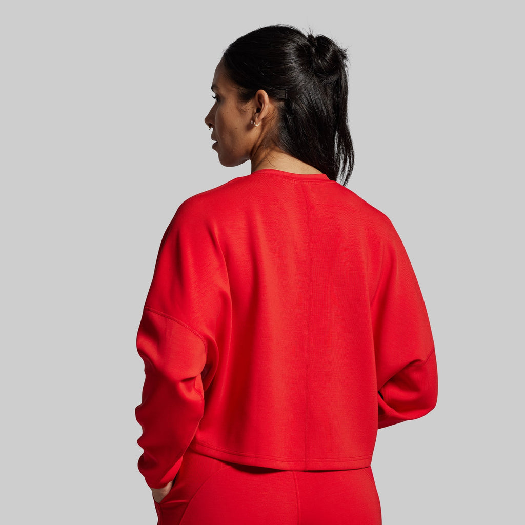 Lounge Lux Cropped Pullover (Adrenaline)