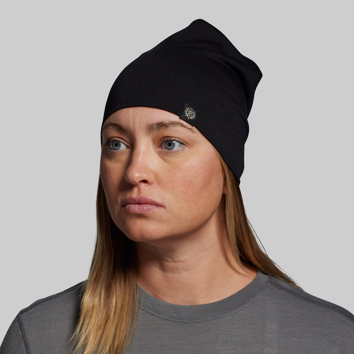 Ridgeline Merino Beanie 165 (Black)