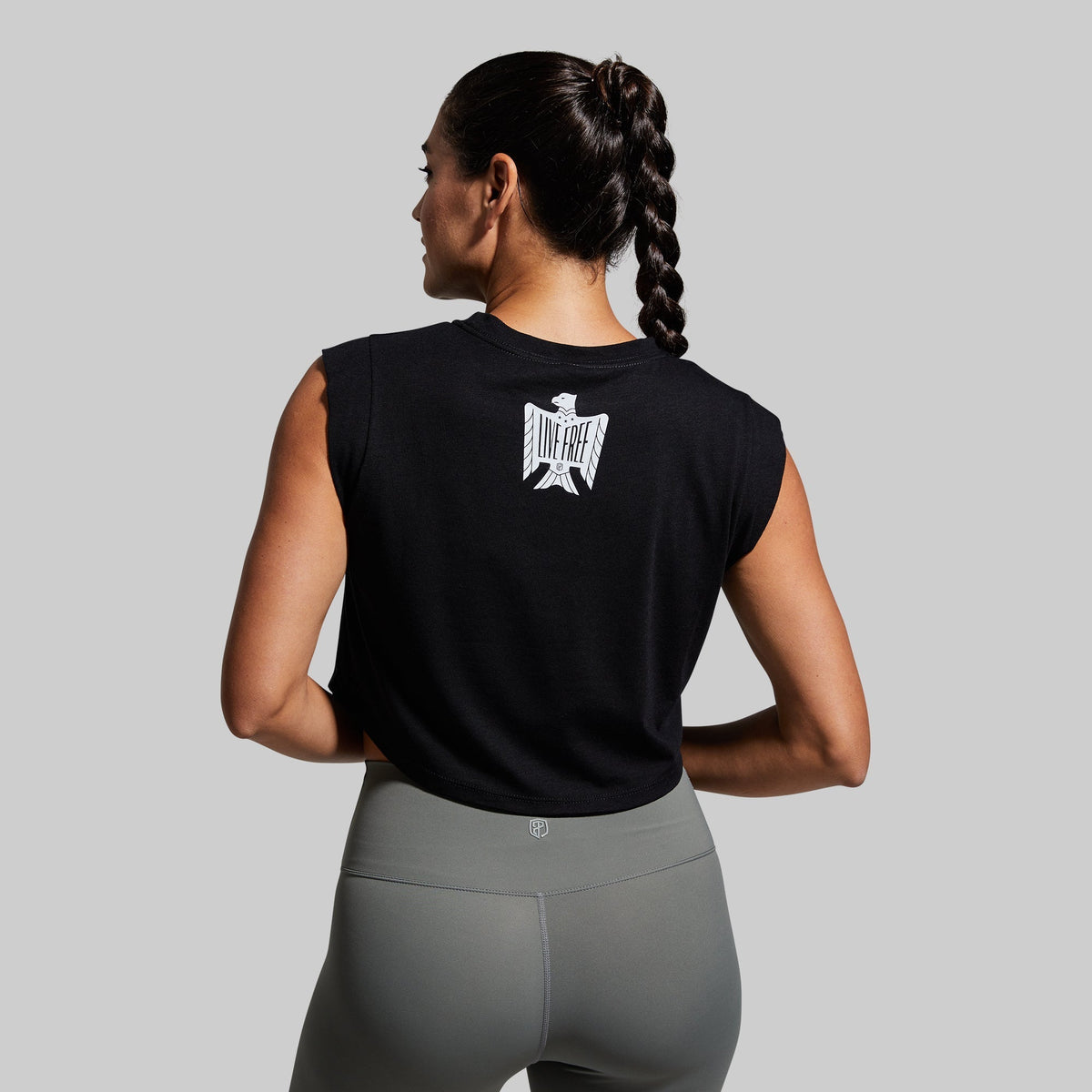 Live Free Festival Crop (Black)