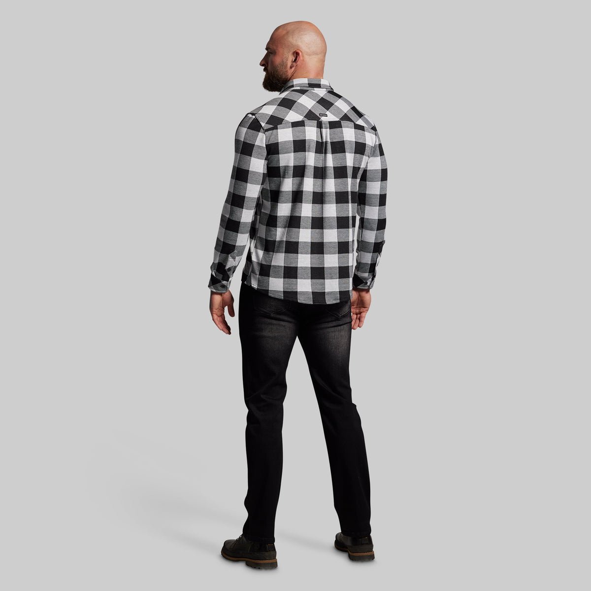 Woodsman Stretchy Flannel (White/Black)