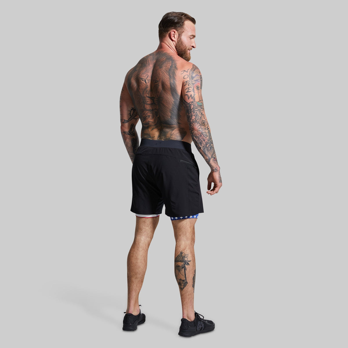 Versatile Short w/ Compression 7" (Black Liberty)