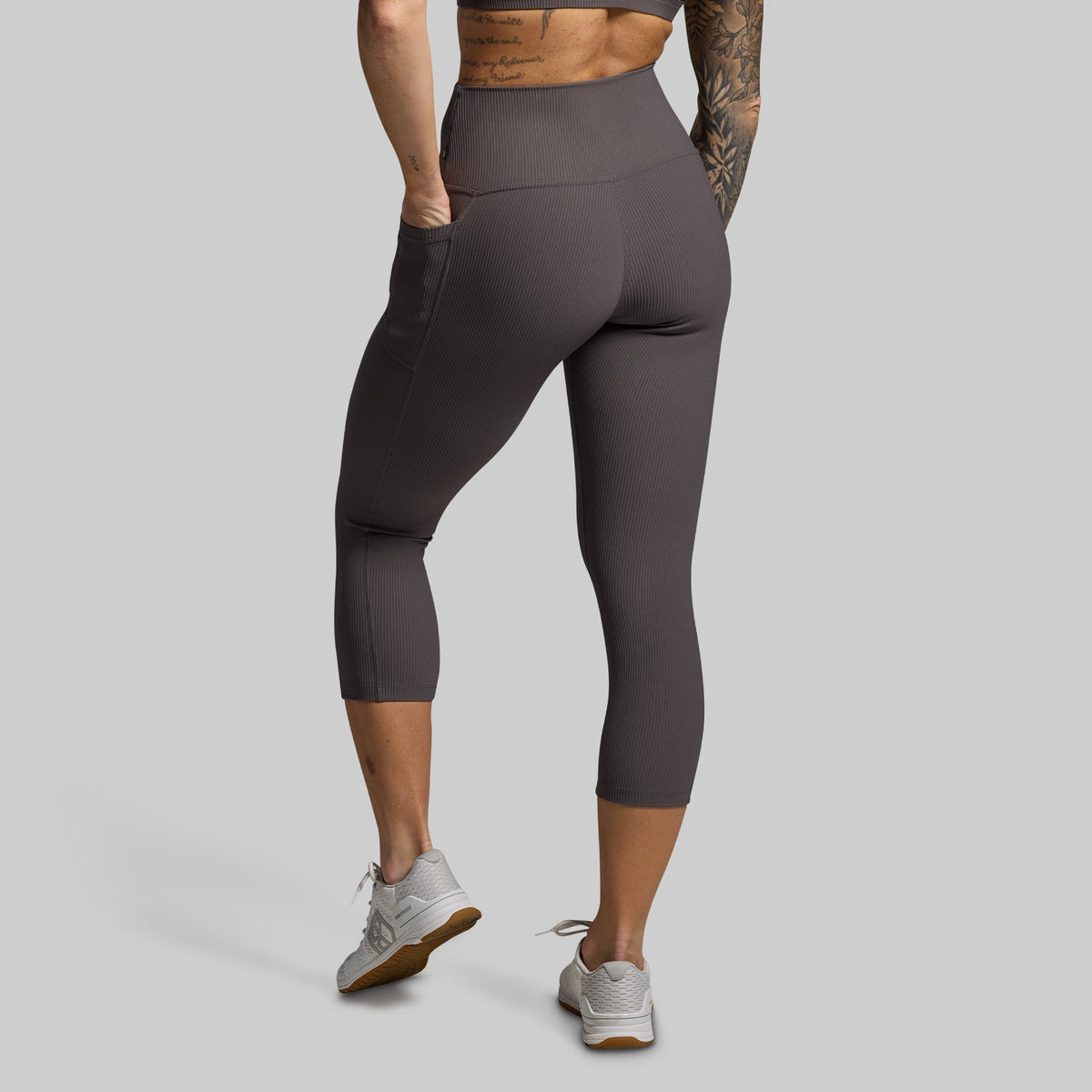 All or Nothing Capri w/ Pockets (Dark Grey)